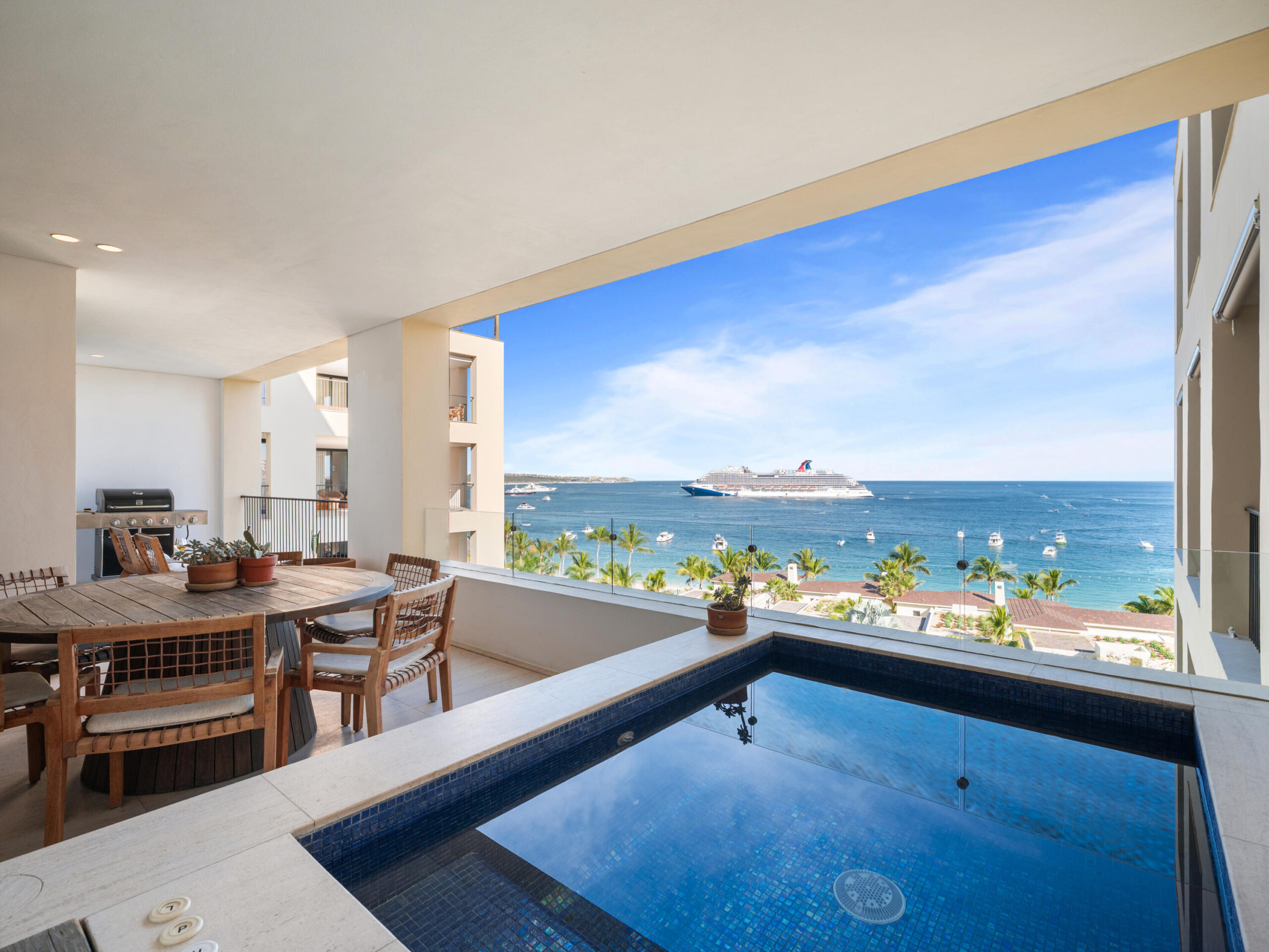 Los Cabos Copala Discover a rare double penthouse in Tower 2, Phase I of Copala at Quivira. A unique residence created by combining two penthouses into a spacious home. The property features a private rooftop terrace with expansive Pacific Ocean for sale