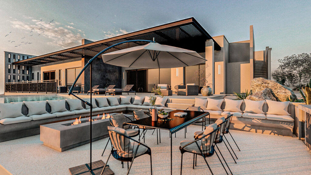 Los Cabos West Enclave Ritz-Carlton Residence 6 at The Residences at Zadún, Ritz-Carlton Reserve, This Villa is 50% complete offering a faster move in timeframe. Offers the privacy of a single-family home within Puerto Los Cabos. This 5-bedroom, 5-bath + 2 half-bath villa spans 998 m² (10,745 sq ft) of refined indoor-outdoor living with a private pool, Jacuzzi, fire pit, and BBQ terrace. Finishes include marble, oak millwork, and Sub-Zero/Wolf appliances. Owners enjoy Ritz-Carlton Reserve services, Sensei Spa, Beach Club, and membership in Club Puerto Los Cabos golf and social amenities. Villa comes fully furnished with the Ritz-Carlton Reserve approved package. – 12 Manzana 25, Pacific, BS