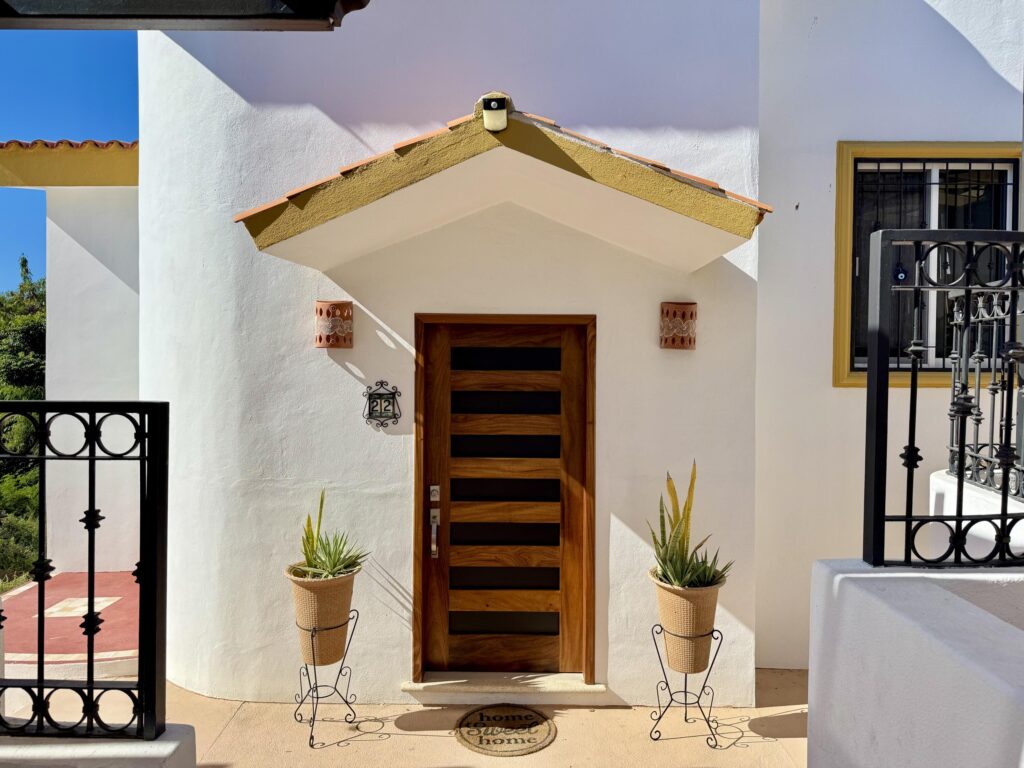 Los Cabos Cabo Bello Located in the desirable gated community of Cabo Bello, this duplex residence offers flexibility, privacy, and excellent income potential. Designed as two fully independent living spaces, the property features a total of five bedrooms, two kitchens, and two BBQ areas, ideal for large families or owners seeking to live in one unit while renting the other.One of Cabo Bello's standout features is its swimmable beach, one of the best in the Tezal area, just minutes away. Known for its security and peaceful atmosphere, the community offers gated access and 24/7 surveillance.Conveniently located near Fresko, Costco, Home Depot, and some of Cabo San Lucas' top restaurants, this property is perfect as a full-time residence, vacation home, or smart investment opportunity. for sale