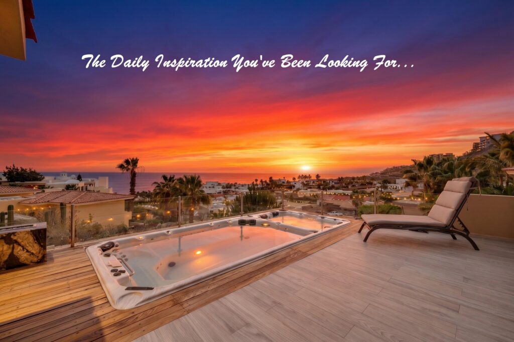 Los Cabos Cresta Del Mar Mediterranean-style Home with a poolside bar and generously proportioned patio with its water features, putting green, pool and spa create a playful inviting atmosphere where friends and family will want to gather. Sunset cocktails atop the rooftop deck with its arch – 450 Cam. Del Sol, Cabo San Lucas, BS
