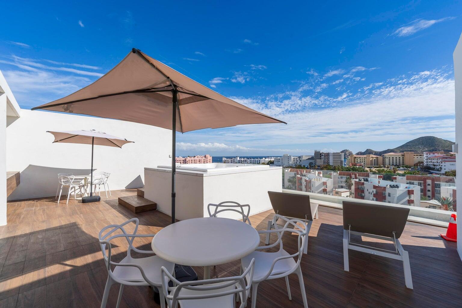 Los Cabos Marea Los Cabos Turnkey investment opportunity in the heart of Cabo San Lucas.This upgraded residence offers modern design, excellent walkability, and strong rental income potential--ideal for both investors and full-time living.Located just a 5-minute walk from Médano Beach and the Marina, you'll enjoy immediate access to Cabo's best restaurants, cafés, nightlife, and everyday conveniences--all within a vibrant, high-demand rental area.Marea residents enjoy premium amenities including a resort-style pool, fully equipped gym, rooftop lounges with ocean and city for sale