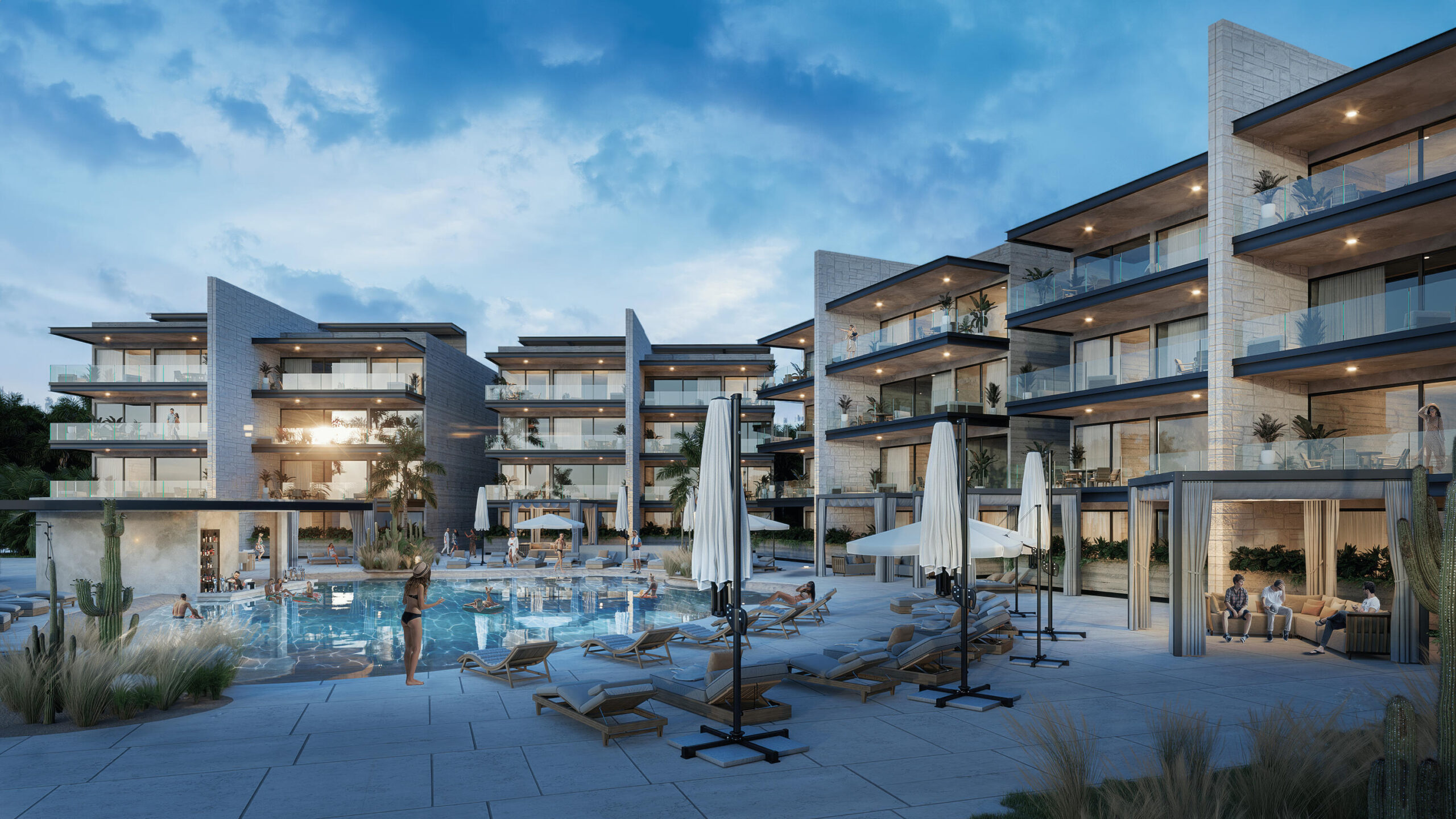 Los Cabos Aromi Residences Discover Aromi Residences in El Tezal's premium zone, Cabo San Lucas: innovative design fused with Baja's splendor. 10 min from Medano Beach, 44 luxury apartments & 15 private homes offer panoramic for sale