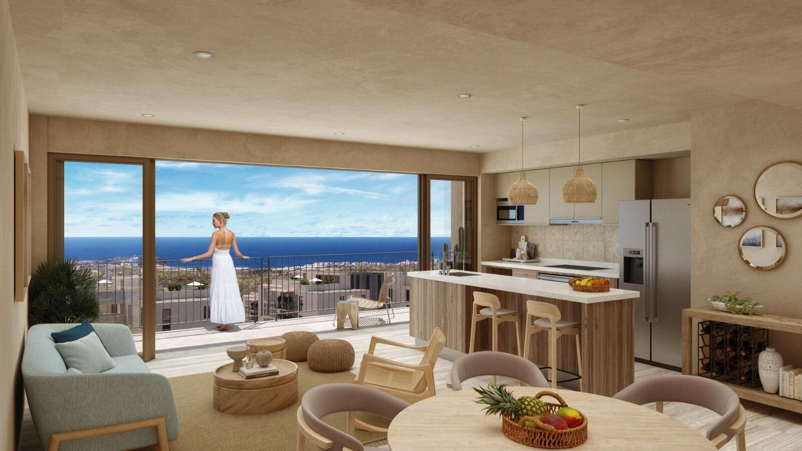 Los Cabos Marea Los Cabos Move-in ready and fully furnished Modern design with spacious, bright interiors Private balcony Amenities include pool, gym, parking, and 24/7 security Just minutes from the beach, close to restaurants, shops, supermarkets, and with easy access to main roads. High Investment Potential Ideal for generating income through short- or long-term rentals in a booming tourist area. for sale
