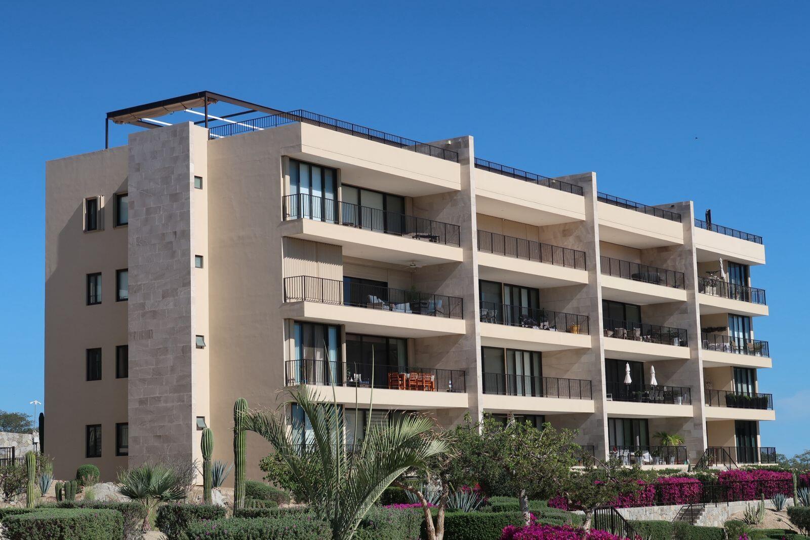 Los Cabos El Tezal E;General Lucca Tower 207 is located in El Tezal, Cabo San Lucas, within an exclusive development of only 24 condominiums. This modern unit features 2 bedrooms and 2 bathrooms, a contemporary design, private terrace with jacuzzi, and stunning for sale
