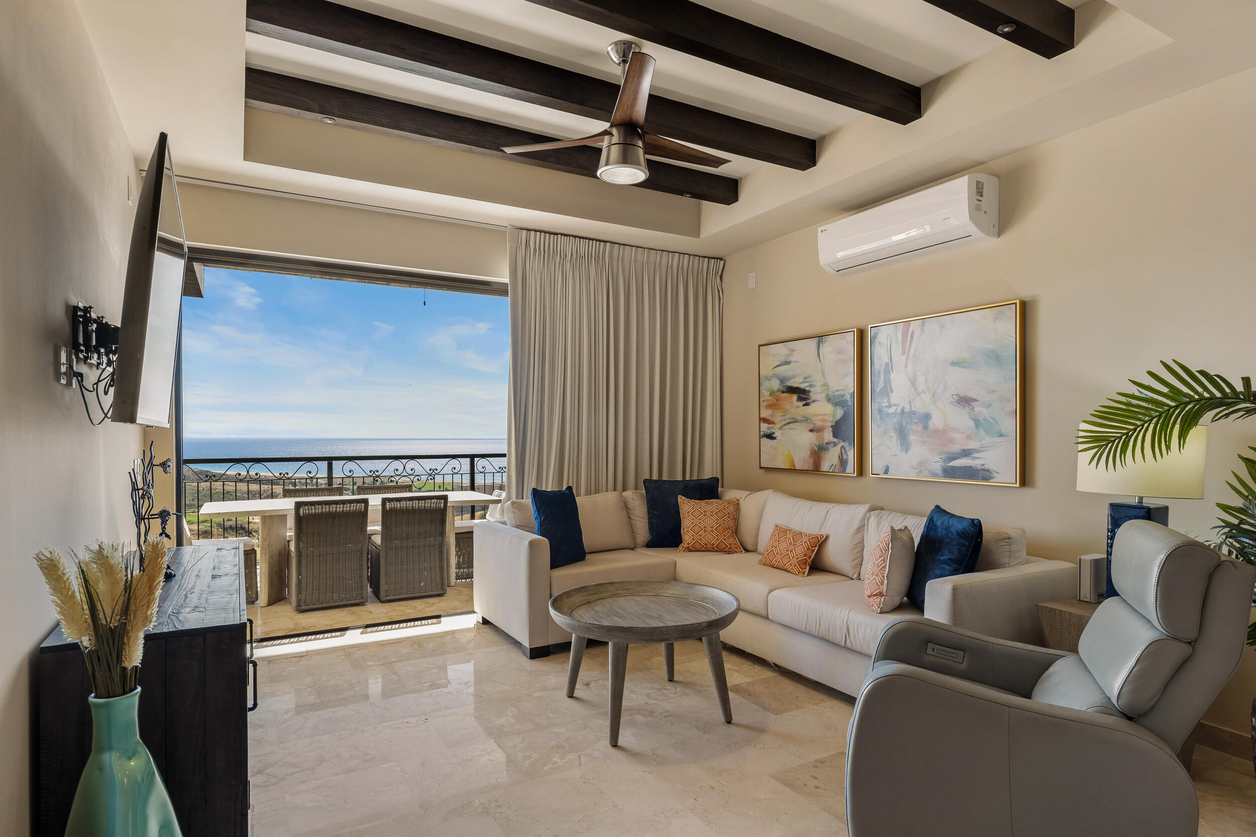 Los Cabos Villas De Oro Experience luxury coastal living in this beautiful open-concept top-floor condo offering for sale