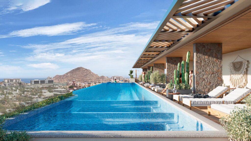 Los Cabos Terra 192 Discover Terra 192, an exclusive residential development currently in presale, located in the heart of Cabo San Lucas, just 300 meters from downtown. This boutique project offers 48 luxury condos with modern design and top-tier amenities, making it an ideal investment opportunity or personal retreat.Condo Features: • Studio • 1 full bathrooms • kitchens with quartz countertops • Mini-split air conditioning units • Built-in closets included • Units ranging from 64.35 mt2Development Amenities: • Rooftop infinity pool with lounge area • Fully equipped gym • Pool bar and hammock area • Elevator for convenient access • Underground parking • Lobby with concierge service • 24/7 security and controlled access Pricing & Delive Discover Terra 192, an exclusive residential development currently in presale, located in the heart of Cabo San Lucas, just 300 meters from downtown. This boutique project offers 48 luxury condos with modern design and top-tier amenities, making it an ideal investment opportunity or personal retreat.Condo Features: " Studio " 1 full bathrooms " kitchens with quartz countertops " Mini-split air conditioning units " Built-in closets included " Units ranging from 64.35 mt2Development Amenities: " Rooftop infinity pool with lounge area " Fully equipped gym " Pool bar and hammock area " Elevator for convenient access " Underground parking " Lobby with concierge service " 24/7 security and controlled access üPricing & Delivery: " – De la laguna, Cabo San Lucas, BS