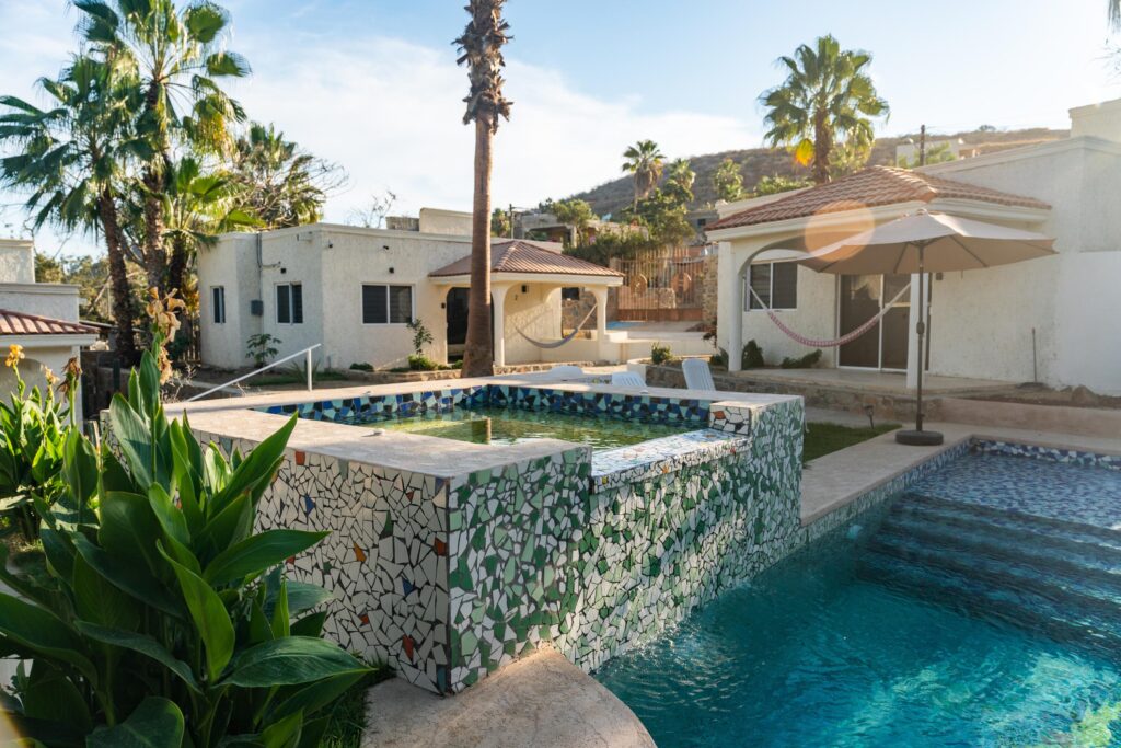 Los Cabos Cabo Colorado Discover modern luxury in this exquisitely designed home, built in 2020 and nestled within the exclusive, beachfront, private gated community of Cabo Colorado in San José del Cabo—just 2 miles from Palmilla Beach. Enjoy the convenience of living just steps from a stunning, sandy private beach within the community.With a striking contemporary aesthetic, this residence features gleaming white marble floors, beautifully appointed marble bathrooms, and captivating ocean – Las Casitas La Baja, Pacific, Pacific, BS