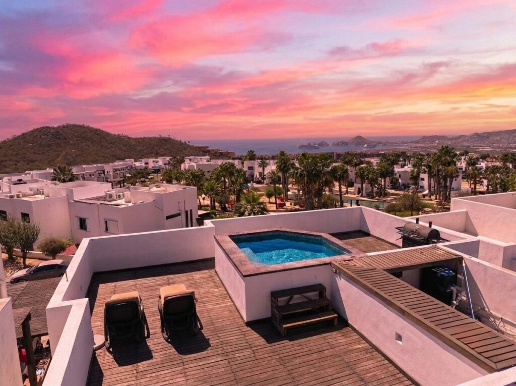 Los Cabos Villas Del Mar At Del Mar, homes are designed to feel calm, comfortable, and deeply personal. Each residence reflects the family who lives there—never a one-size-fits-all approach.Estate Villa 495 was thoughtfully tailored to embrace Cabo's natural rhythm and indoor-outdoor way of living. A complete redesign of the sun-filled pool deck brought new life to the home while preserving the memories already made. Set cliffside, just one row off the beach, the setting feels peaceful and expansive, where ocean air and open – Lote 013 Manzana 145, Pacific, BS