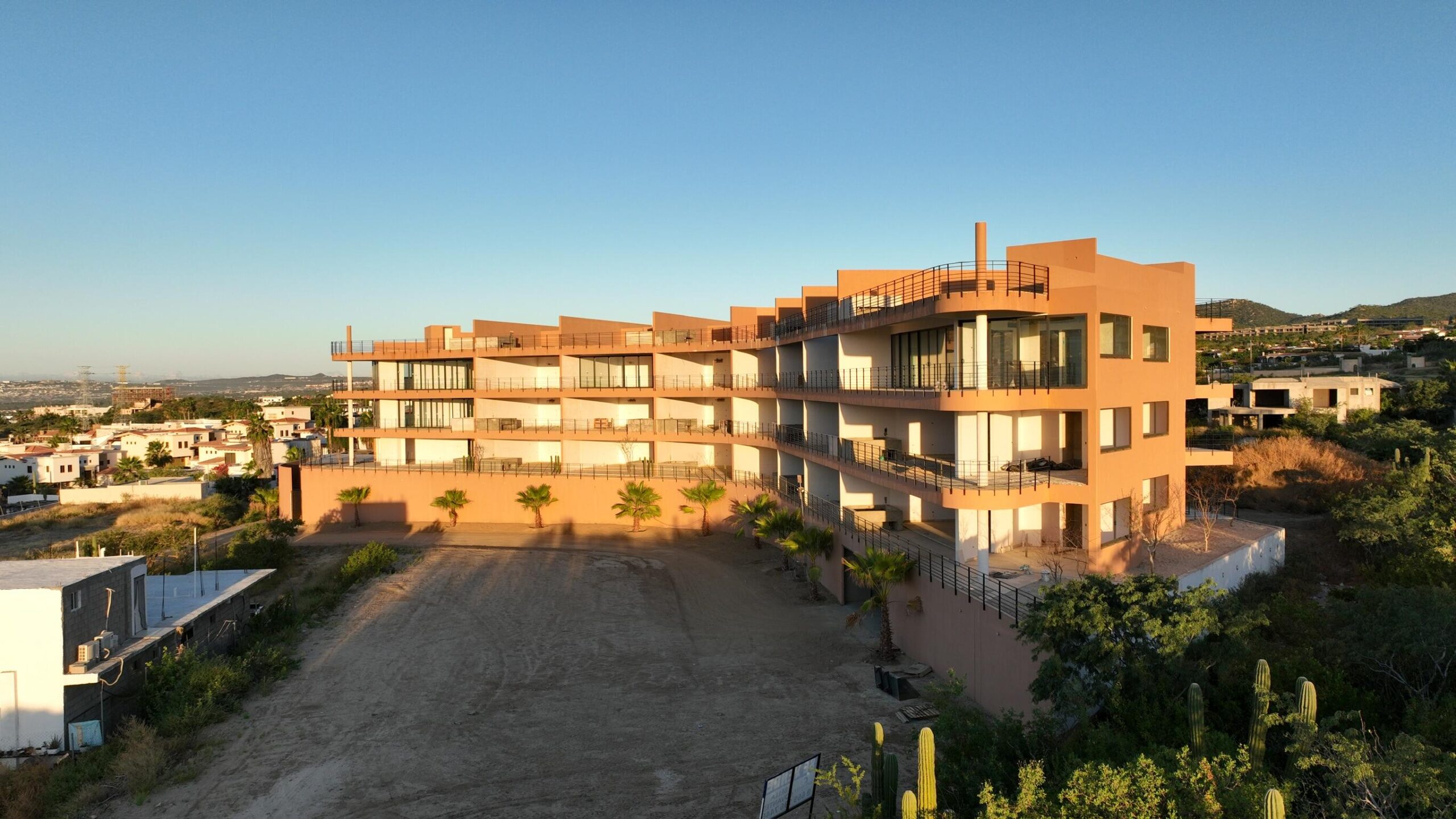 Los Cabos Camino Viejo Condominiums PRICE IMPROVEMENT!!!! Discover over 1,500 sq ft of modern, light-filled living just a 10-minute stroll from Medano Beach. This oceanside 2 bed/2 bath unit features high ceilings, quality finishes, and large wrap-around balcony perfect for indoor/outdoor living. Building amenities include underground parking with electrical outlet for your EV, elevator, storage unit, and security guard. Building is wheelchair accessible. Also included is a rooftop heated ocean- for sale