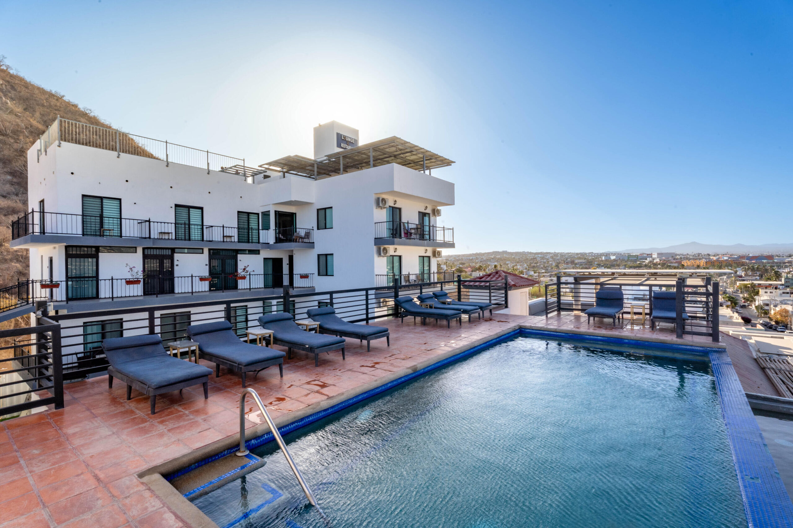 Los Cabos Camino Del Mar Penthouse Condo with Private Rooftop for Sale in Camino del Mar - Stunning Sunsets in El Tezal, Cabo San LucasWelcome to Penthouse B-303, a beautifully maintained 2-bedroom, 2-bathroom condo located on the top floor of the La Joya section in the secure and family-friendly Camino del Mar community. This penthouse unit is not only spacious and bright—it also includes a private rooftop terrace, perfect for enjoying Cabo's famous sunsets and entertaining guests under the stars. Interior Features:2 spacious bedrooms with plenty of natural light and built-in closets2 full bathrooms, ideal for families or hosting guestsOpen-plan living and dining area- Custom carpentry throughout for a warm, refined finishLocated on the 3rd (top) floor, ensuring quiet and privacyPrivate Rooftop for sale