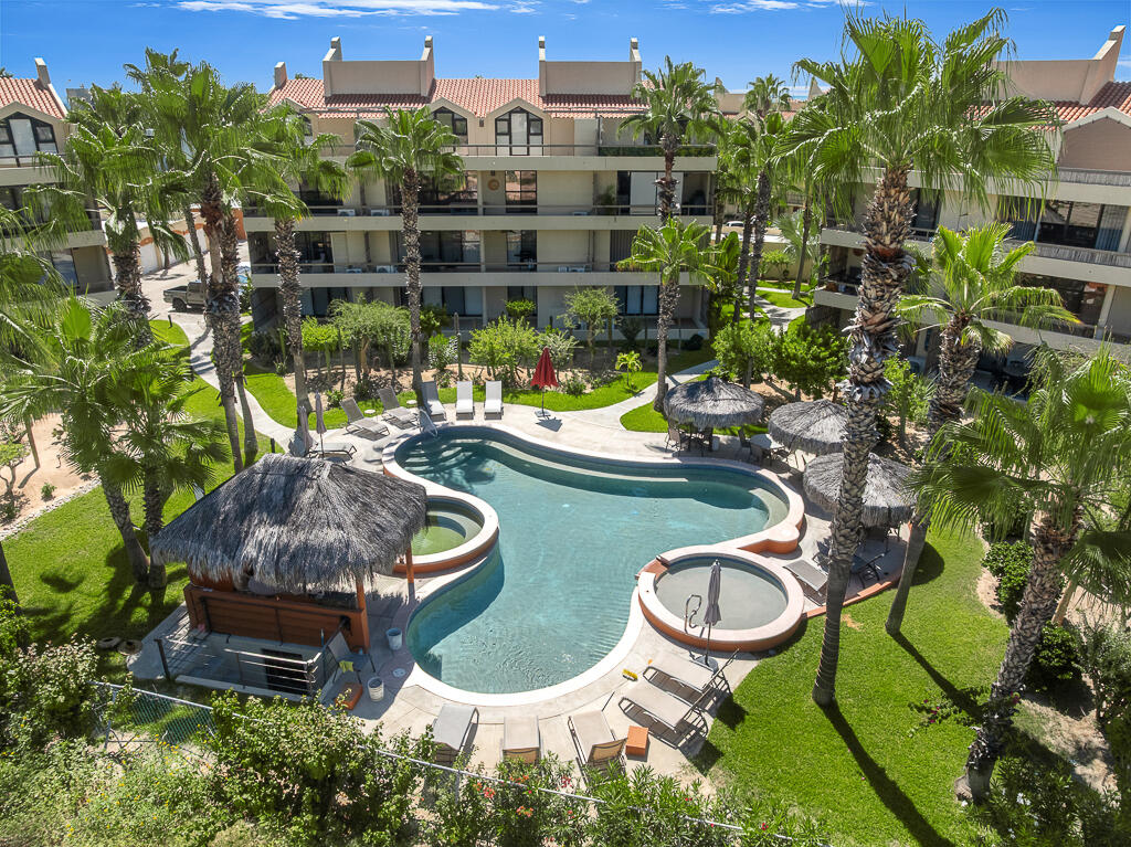 Los Cabos La Reserva At Querencia Welcome to La Reserva in Los Cabos Querencia, by Tempo Development. This sixteen-unit boutique development sits on two-acres and is due for completion in spring 2026. These three-bedroom, plus study residences or four-bedroom are carefully designed with on-site amenities, including the owners' indoor-outdoor fitness center, heated pool with jetted-spa, and owner's lounge. Residence B-301 is a four-bedroom unit on the third floor. Querencia offers a Tom Fazio golf course and club amenities. La Reserva is in the Horizantes subdivision, three minutes from the entry gate and beach club, and five minutes to the club village. See Supplement Features:Other features include an open floor-plan, ten foot high ceilings, professional kitchen with waterfall island and laundry room. The finishings reflect the natural surroundings with travertine marble floors, Parota and Oak wood cabinets and doors, neutral color pallet, and flagstone rock walls. The air-conditioned space is 2,800 square feet plus a terrace area of 667 square feet. Owners qualify to apply for a social or golf membership. Querencia recently completed its owners beach club with easy access from within the gates. La Reserva has been mindfully designed by Carranza Ruiz Arquitectos and developed by Tempo Development.Construction began March of 2024.Ask about the outdoor grill station, wine fridge, hurricane shutters and outdoor fire-pit upgrades.Water purification provided for each building. A gas generator will be provided for each unit. for sale