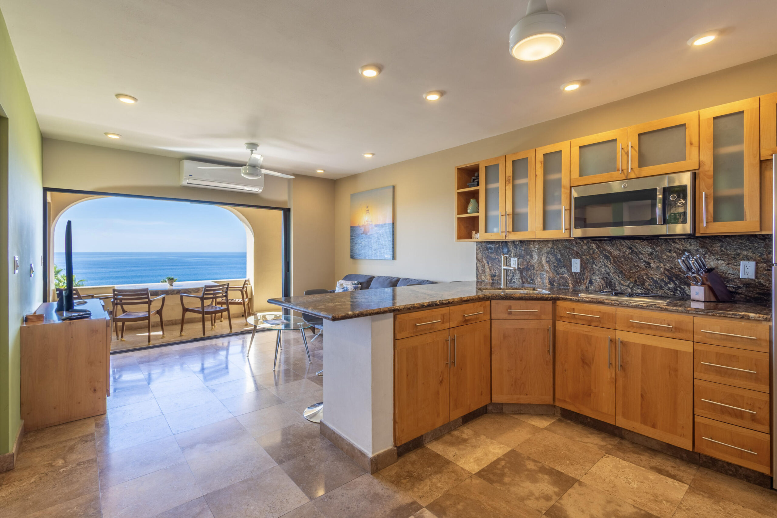 Los Cabos Turquesa Los Cabos Ground-floor condo—one of the most sought-after layouts—offers effortless access with no stairs to climb. It comes fully equipped with a modern kitchen featuring quartz countertops, refrigerator, stove, microwave, air conditioning, bedroom closets, and stylish vanities. Hurricane shutters, synthetic grass, and bedroom blinds add comfort and peace of mind. Includes two parking spaces. Enjoy resort-style amenities: pools, BBQ areas with pergolas, sun loungers, tennis and pickleball courts, playground, pet park, and 24/7 security. Located in El Tezal, one of Cabo San Lucas' most desirable and fast-growing areas, close to services, shopping, and dining—an excellent opportunity for lifestyle and long-term value. for sale