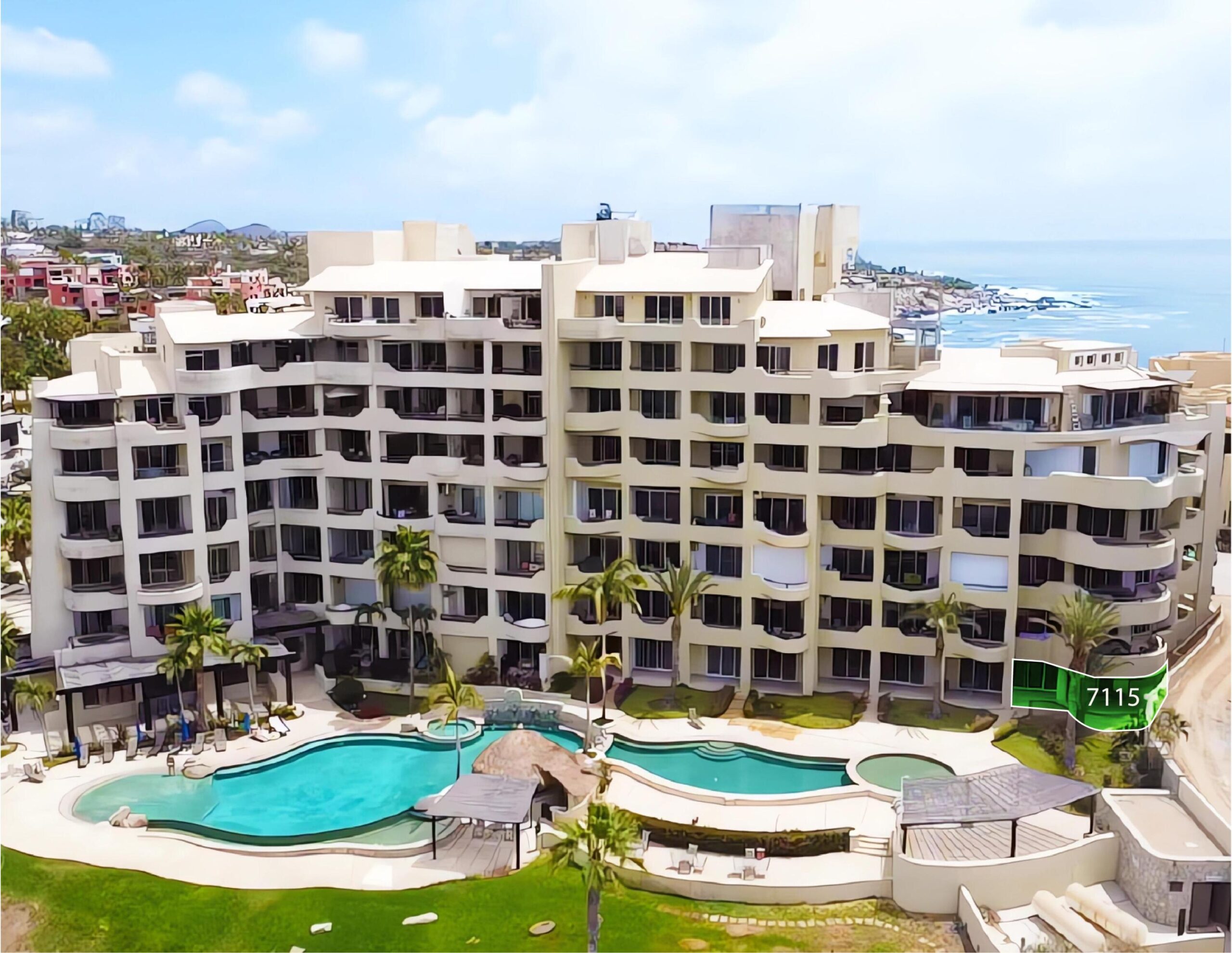 Los Cabos Cora Located on Paseo del Monte, within the exclusive Club Campestre San José, a well-known development just minutes from the Los Cabos International Airport. It is also conveniently close to key amenities such as the Chedraui Selecto shopping center, schools, a golf course, and much more. All of this in a peaceful, secure, and family-friendly environment, with everything you need a short distance. The Fairway section is truly unique, as it features an interior garden on the lower levels, allowing guests of the second bedroom to enjoy a private outdoor space with complete privacy. for sale
