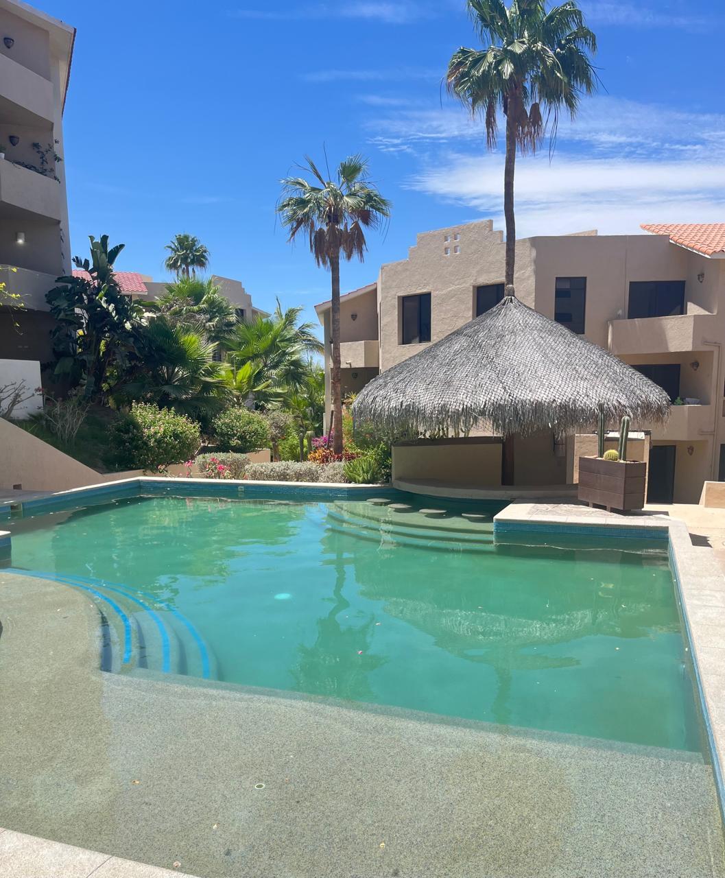 Los Cabos Hacienda Los Cabos Experience the perfect combination of comfort, style and investment potential in this beautifully remodeled 2 BR, 2 BTH ground floor condo with a poolside terrace and palapa. Ideally located in one of the most desirable areas of San José del Cabo. Designed for effortless Baja living, this charming residence features a spacious private terrace with a palapa and direct access to the pool.The seamless indoor-outdoor flow creates an inviting atmospher for relaxing, entertaining, or enjoying the – SANTARENA, San Jose Corridor, San Jose Corridor, BS