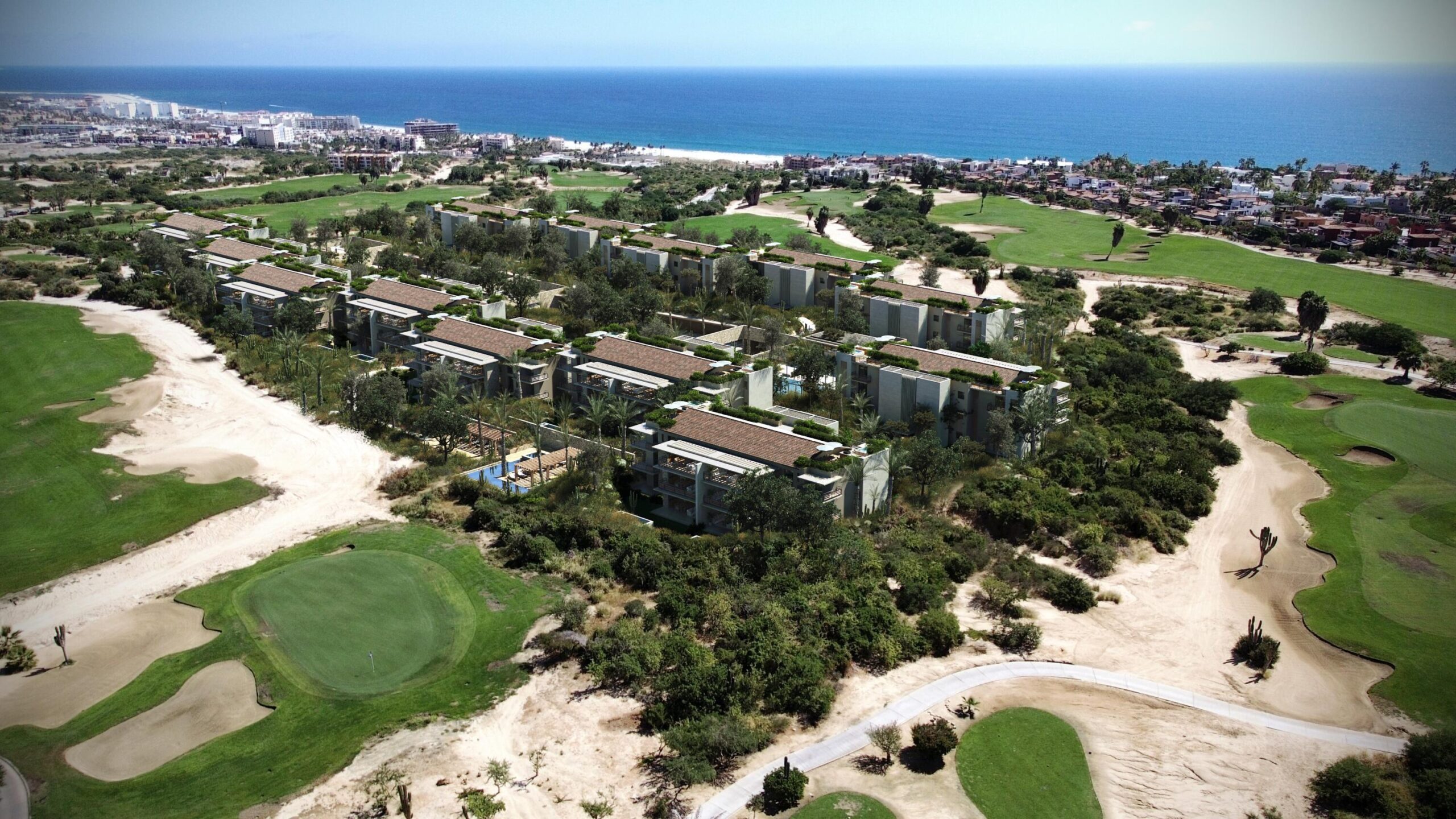 Los Cabos Lumaria Enjoy resort living within a private and gated community, Amenities include a resort style pool, large jacuzzi, state of the art gym, spa treatment rooms and a full-service cafe. This penthouse unit has a pergola for shade over your outdoor dining area, full counter area with a sink, propane hook up for outdoor grill, hook up for hot tub and perimeter lighting for nighttime use. Close to grocery store as well as Home Depot. Driving access to Costco without going on the highway. – SUNSET PASEO DEL MONTE CLUB CAMPESTRE, San Jose del Cabo, BS